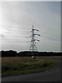 Pylon near the junction of Brecks Lane and Armthorpe Lane