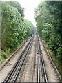 Westbound Piccadilly Line from Syon Lane bridge