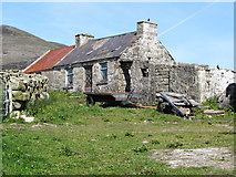 J3422 : Derelict cottage near Carrick Big by Eric Jones