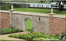 J1486 : Wall, Castle Gardens, Antrim (2) by Albert Bridge