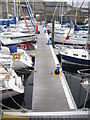 One of the two marina jetties in Whitehills harbour