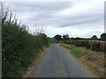 Lane heading east towards the A170