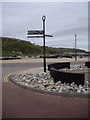 Tourist signpost to Banff/Macduff