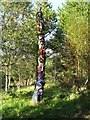 Totem Pole sculpture in Kilvey Hill Community Woodland