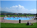 Paddling pool on the promenade at Aberavon Sands