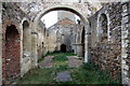 Inside the ruin of All Saints church