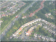 SJ8587 : West of Cheadle from the air by M J Richardson