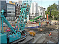 TQ2881 : Crossrail construction, Tenterden Street (2) by Stephen Richards