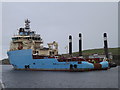 NJ9505 : Maersk Tender Leaving Aberdeen Harbour by Colin Smith