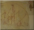 Wall drawing, Church of St Mary, Combpyne