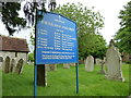 SU3146 : St Michael & All Angels, Weyhill: churchyard (L) by Basher Eyre