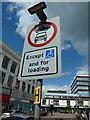 Road sign on Manchester Road, Burnley