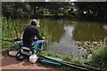 Tiverton : The Grand Western Canal - Fisherman