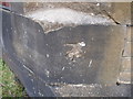 Benchmark on the railway bridge near lock 61