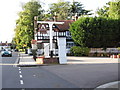 Stanmore Hill by the entrance to The Abercorn pub