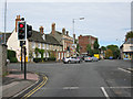 Road junction on Swindon Street, the A361, Highworth