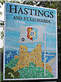 Hastings and St. Leonards sign, A21 Ebden