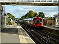 Watford train arriving at Pinner