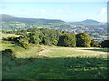 View northwards from the lower slopes of the Blorenge