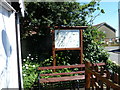 Seat outside Newchurch Post Office