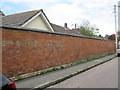 Old garden wall, Lower Brimley Road