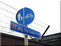 National Cycle Network route signage