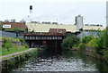 Canal, bridge and factories near Saltley, Birmingham