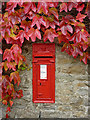 SD8998 : Victorian postbox and Virginia creeper, Thwaite by Karl and Ali