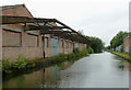 Derelict canalside factory near Tyseley, Birmingham