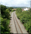 Railway between two bridges, Trelewis