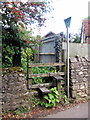 Somewhat overgrown footpath through to Back Street