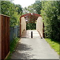 Footbridge over a railway, Trelewis