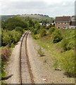 Railway line heads north into Trelewis