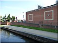 Canalside supermarket entrance