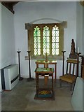 SY8093 : St Laurence, Affpuddle: devotional area by Basher Eyre