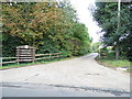 The entrances to Saw Mill Cottages on Black Park Road