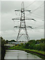 Canal and pylon south of Gravelly Hill, Birmingham