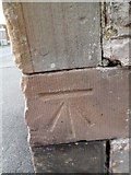 SH7981 : Benchmark on the boundary wall of St. Paul's Church, Llandudno by Meirion