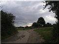 Track junction north of Willow Farm