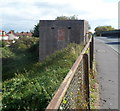 Pillbox on the west side of  Westonzoyland Road railway bridge,  Bridgwater