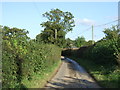 SP2594 : Lane heading east towards the B4116 by JThomas