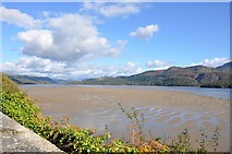 SH6215 : Looking along the Mawddach Estuary from near Barmouth by Mick Malpass