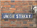 Old sign for Union Street