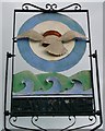 Hawkinge Village Sign (close-up)