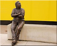 SP8213 : Statue of Ronnie Barker by the Waterside Theatre by Steve Daniels