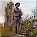 SJ8791 : Soldier Statue, Heaton Moor War Memorial by David Dixon