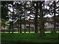 Housing at Bramcote Barracks seen from Bazzard Road