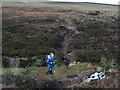 NY9105 : Footpath crossing Lad Gill by Trevor Littlewood