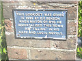 Plaque at Lookout, Rye