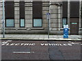 Electric car charging point in Belfast